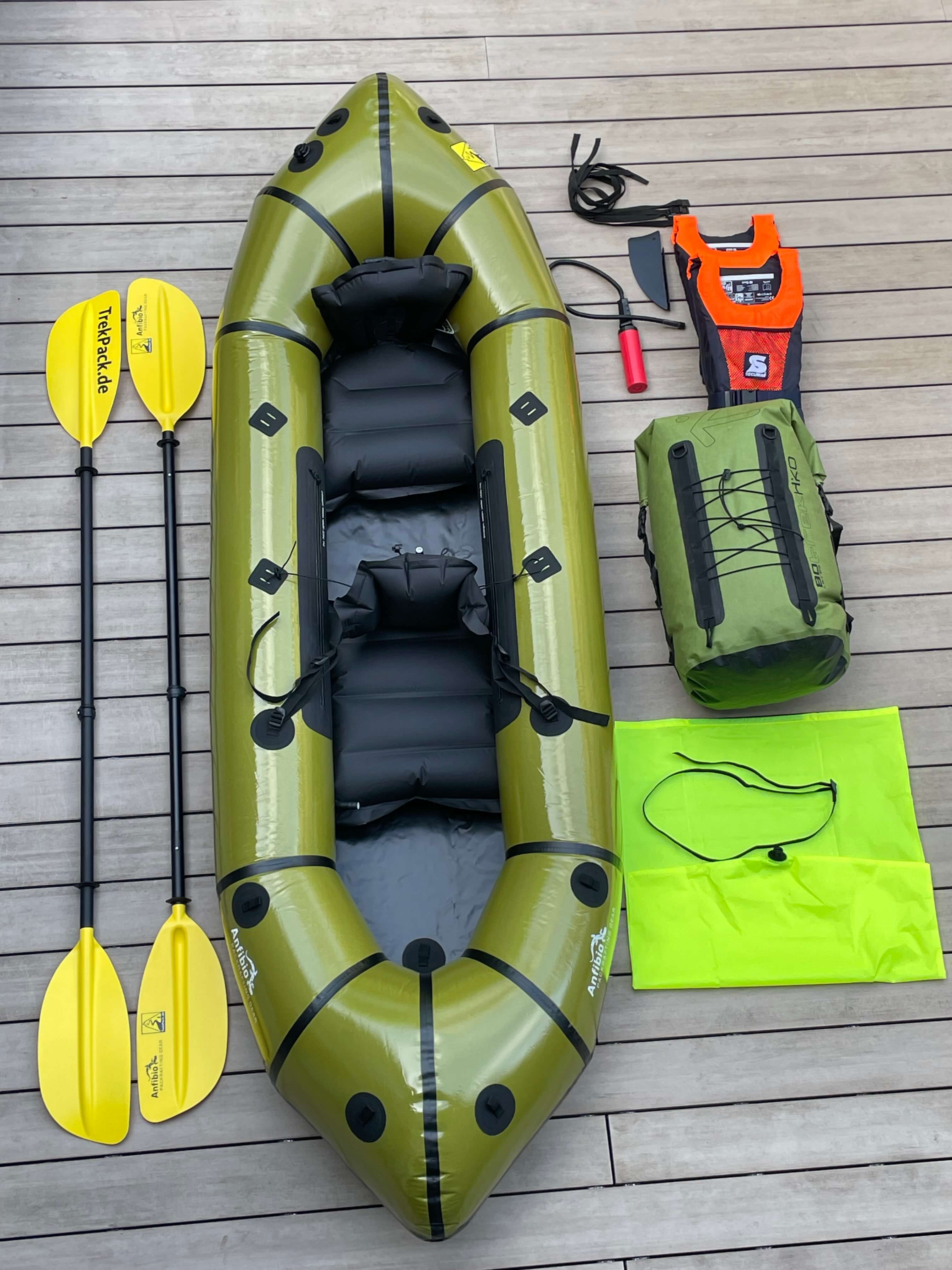 Unser leichtestes 2er Packraft ohne Verdeck und damit erste Wahl zum Wasserwandern zu Zweit.